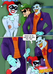 Harley Quinn  sucking Joker's dick
